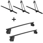 3x Fahrradtr&auml;ger ORION + Dachtr&auml;ger K1 MEDIUM kompatibel mit f&uuml;r Fiat...