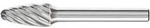 PFERD TOOLS 21117782 Fr&auml;sstift Rundbogen L&auml;nge 60mm Produktabmessung, &Oslash; 10mm