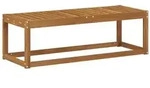 vidaXL Outdoor Hocker Bank Natur 115 x 43 x 37 cm Massivholz Akazie