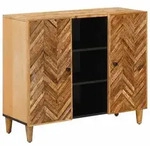 vidaXL Stauraumschr&auml;nke Braun 90 x 33,5 x 75 cm Massivholz Mango