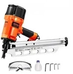 VEVOR Druckluft Nagler, 50 bis 90 mm, 21 Grad Rundkopf, pneumatische...