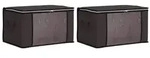 vidaXL Aufbewahrungsbox mit transparentem Seitenfenster 2 pcs