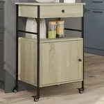 vidaXL K&uuml;chenwagen Sonoma-Eiche 56x43x89,5 cm Holzwerkstoff