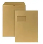 Versandtasche 05270336 C4 mit Fenster selbstklebend braun 250 St&uuml;ck
