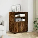 vidaXL Rollschrank R&auml;uchereiche 60x48x81 cm Holzwerkstoff