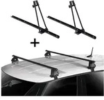 2x Fahrradtr&auml;ger ORION + Dachtr&auml;ger VDP EVO Stahl kompatibel mit f&uuml;r Peugeot 405 4
