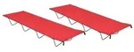 vidaXL Campingbetten 2 Stk. 180x60x19 cm Oxford-Gewebe und Stahl Rot