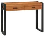 vidaXL Schreibtisch mit 2 Schubladen 100x40x75 cm Teakholz