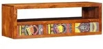 vidaXL TV-Wandschrank Mehrfarbig 90x30x30 cm Massivholz Akazie