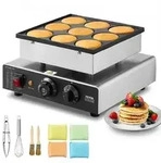 VEVOR Mini-Pfannkuchenmaker kommerzielle Dutch mini Pfannkuchen Maschine, 9...