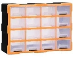 vidaXL Multi-Schubladen-Organizer 16 Schubladen 52x16x37 cm
