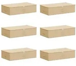vidaXL Aufbewahrungsbox 6 pcs Creme 70 x 40 x 18 cm Vliesstoff