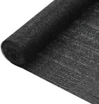 vidaXL Zaunblende Schwarz 1,8x25 m HDPE 75 g/m2