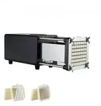 VEVOR Elektrischer Pommes Frites Schneider Kartoffelschneider mit 1/2 & 3/8 Zoll
