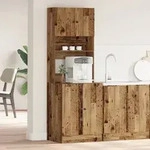 vidaXL K&uuml;chenschrank Altes Holz 60x50x180 cm Holzwerkstoff