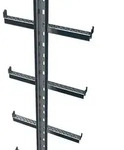 Einholmleiter L.1,96m B.370mm G.10,1kg Stahl verz. m.Steigschutzschiene Zarges