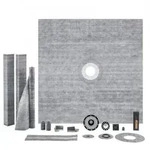 VEVOR Duschschwellen-Set, 1828 x 1828 mm Duschwannen-Set mit 50,8 mm