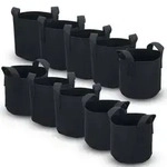 Intirilife 10x Vlies Pflanzsack in 113 Liter - 30 Gallon - 60 x 40 cm &ndash; Pflanzen
