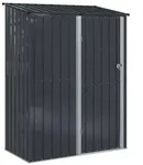 vidaXL Gartenh&uuml;tten Anthrazit 153,5 x 86 x 200 cm Metall