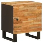 vidaXL Nachttisch Braun 40 x 33 x 46 cm Massivholz Mango