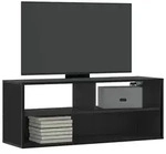 vidaXL TV-Schrank Schwarz 100x31x39,5 cm Holzwerkstoff und Metall