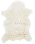 vidaXL Schafpelz Creme (60-70)x(90-100) cm