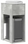 vidaXL Computerschrank mit Schublade Betongrau 30x44x74 cm