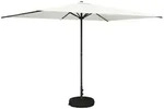 vidaXL Garten-Sonnenschirm 200 x 300 cm Polyester Rechtwinklig Creme