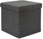 DuneDesign Faltbarer Sitzhocker 38cm Fu&szlig;hocker Polsterhocker mit ca 42L...