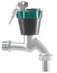 Schl&ouml;sser Wasser-Safe Auslaufventil Wasserhahn 1/2'' verchromt + abschlie&szlig;bar