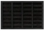vidaXL Fu&szlig;matte Rechteckig 40x60 cm Gummi und Kokosfaser