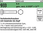 Sechskantschraube DIN 933 VG M4x 20 8.8 gal Zn DiSP + SL 500 St&uuml;ck
