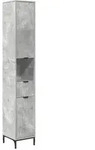 vidaXL Badezimmerschrank mit Schubladen Beton Grau 31,5 x 33 x 190 cm
