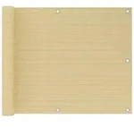 vidaXL Balkon-Sichtschutz Beige 75x300 cm HDPE