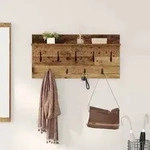 vidaXL Wandmontierter nachttisch Altholz 80 x 40 x 12 cm Holzwerkstoff