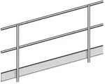 Layher Doppelgel&auml;nder 2,0 m