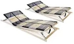 vidaXL Lattenroste 2 Stk. mit 42 Latten 7 Zonen 90x200 cm