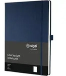 Notizbuch Conceptum ca. A4 194 S. Hardcover blanko 80g midnight blue