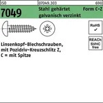 Blechschraube ISO 7049 LIKO Spitze/PZ 3,5x 32 -C-Z Stahl geh.galv.verz. 500St.