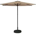 vidaXL Garten-Sonnenschirm 270 x 270 cm Polyester Rechtwinklig Taupe
