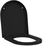 vidaXL Toilettensitz Schwarz 48 x 36,5 x 4,5 cm Polypropylen