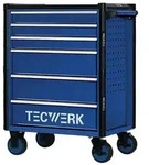 Werkzeugwagen TREND 2.0 B745xT475xH950mm 300kg 6 Schubl.152-tlg.Stahlbl.TECWERK