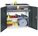 TM Werkzeug- und Materialschrank 3000, RAL 7035/7016, 2 Schubladen (davon 1 Gro&szlig;