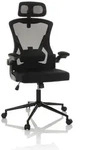 B&uuml;rostuhl Chefsessel ARIGANO Netzstoff Stoff schwarz hjh OFFICE