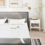 vidaXL Matratzenschoner Wei&szlig; 90x220 cm Wasserdicht