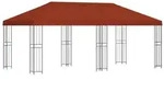 vidaXL Pavillon mit Seitenw&auml;nden 6 x 3 m Terrakotta
