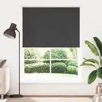 Verdunkelungsrollo 160 x 230 cm schwarz