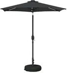vidaXL Garten Sonnenschirm mit LED-Lichtern 230 x 230 cm Polyester