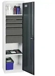 TM Werkzeug- und Materialschrank 3000, RAL 7035/7016, 5 Schubladen, 2 Wannen