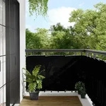 vidaXL Balkon-Sichtschutz Schwarz 90x800 cm 100 % Polyester-Oxford